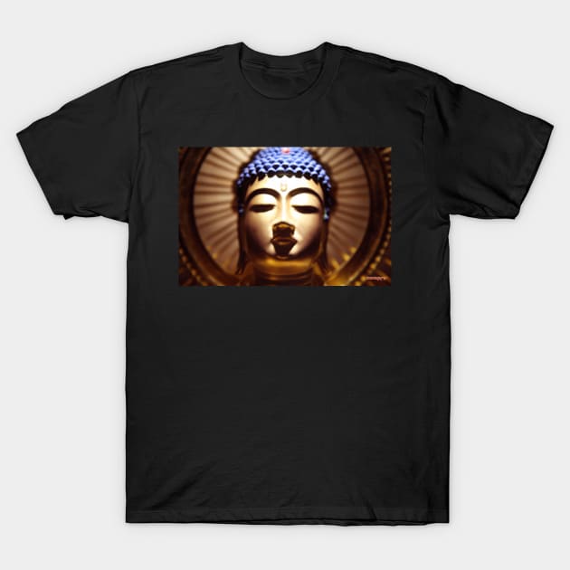 Amida Buddha head T-Shirt by monoguru